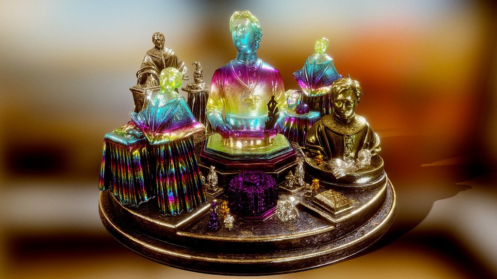 Chromatic Saints on a Circular Pedestal