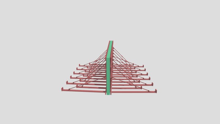 Escoramento Correção Muro 3D Model