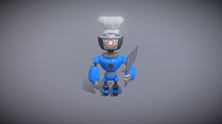 Chef Robot 3D Model