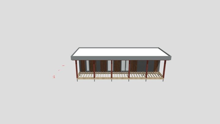 навес над домиком 3D Model