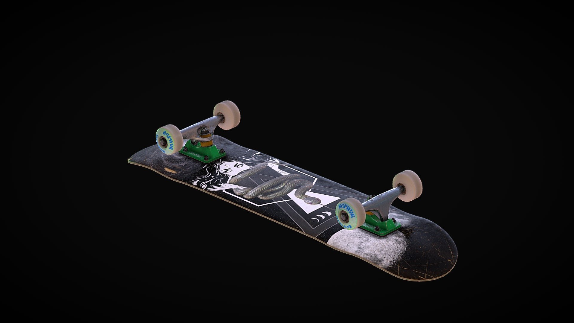 Skateboard Anatomy 3D model by joe.proulx [87c6ae4] Sketchfab