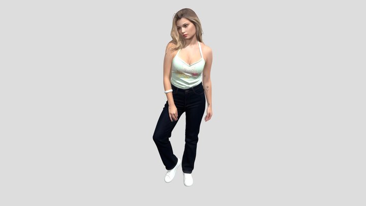 Mint Green Tank Top Portrait – Modello 3D gratuito STL