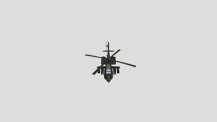 Attack Helicopter 3D Model