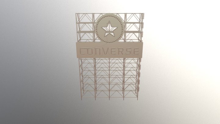 Caussin Jason Enseigne Lumineuse Converse 3D Model