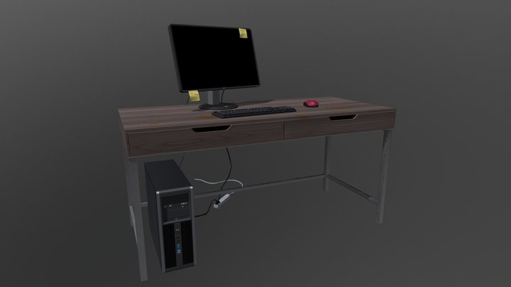 Desk 3D Model