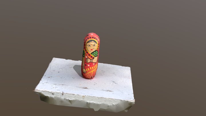 wooden doll 3D Model