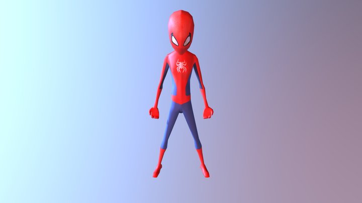 Spiderman Lowpoly 3D Model
