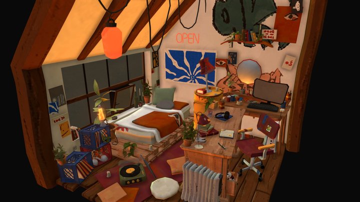 DAE Crib - Art connoisseur's chamber 3D Model