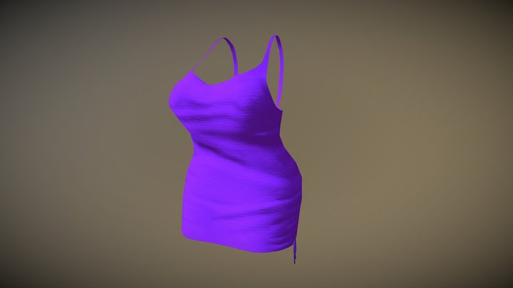 Purple Dress 3D Model