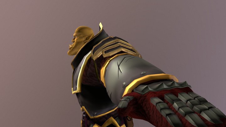 Half-Orc Warrior 3D Model