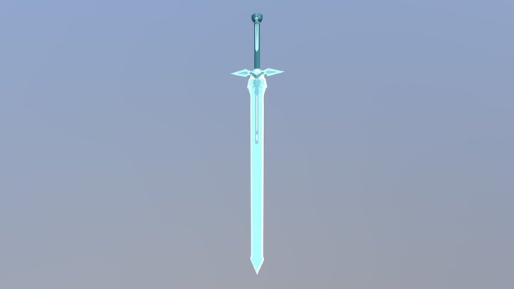 Dark Repulser - One-Handed Long Sword From SAO 3D Model