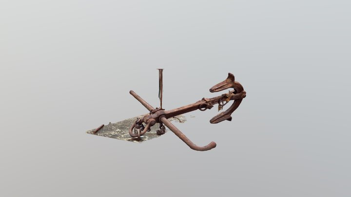 Anchor polar ship Maud 3D Model