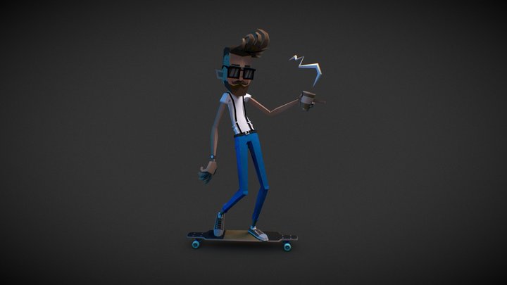 Hipster - Pocket Skate 3D Model