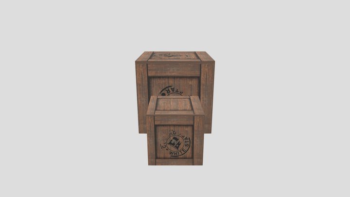 Crate FBX 3D Model