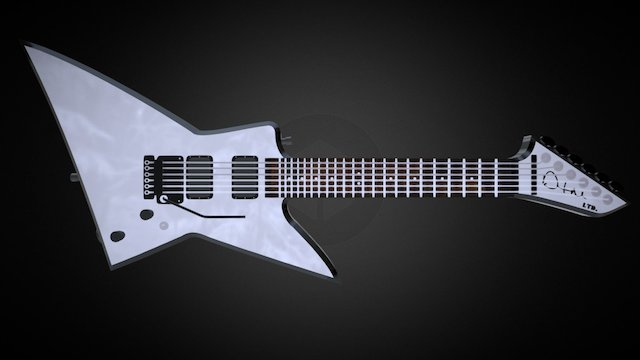 ESP LTD EX-401FR Guitar Model 3D Model