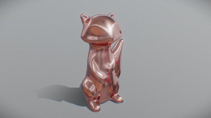 Guaxinim/Raccoon – Kostenloses 3D-Modell STL