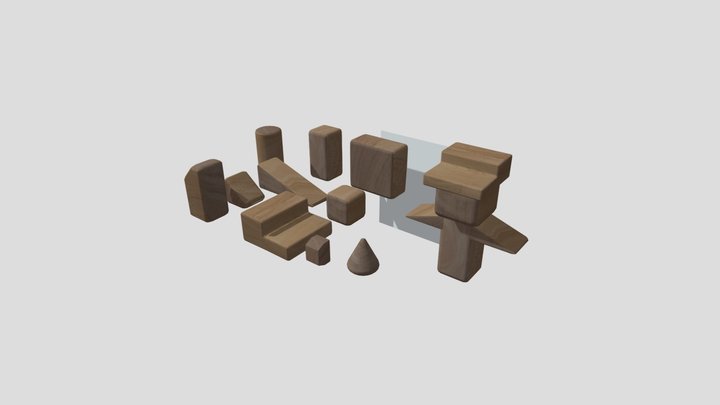 Simple Unit Blocks 3D Model