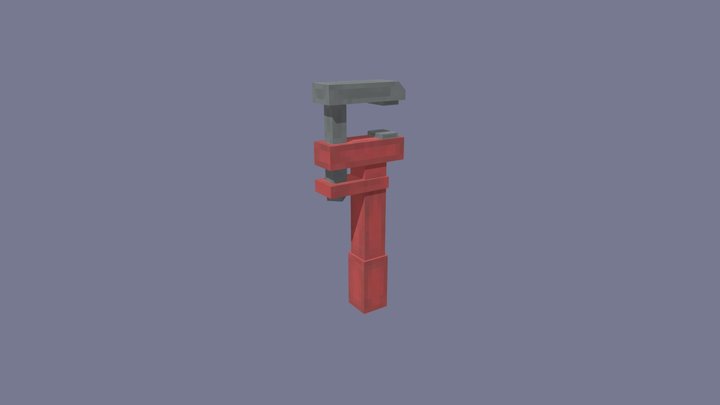 Adjustable wrench v.2 3D Model