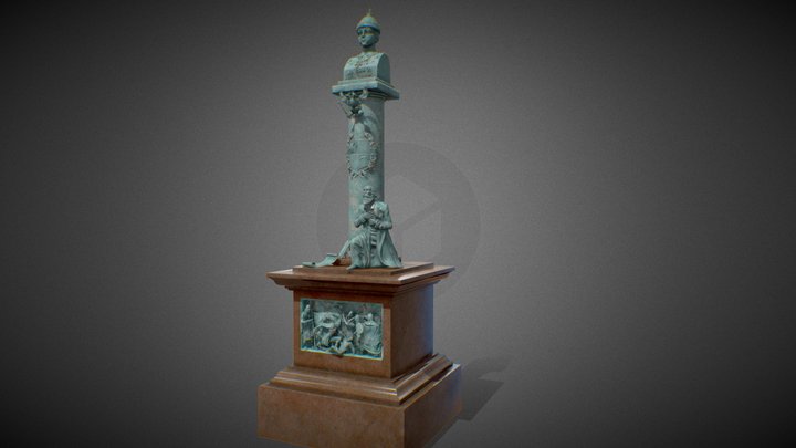 Monument to Mikhail Romanov 3D Model