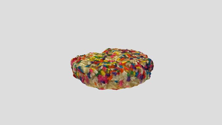 Sugar Cookie With Sprinkles 3D Model