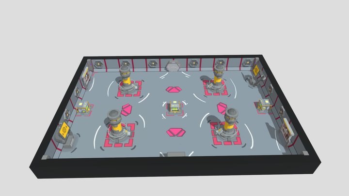 Combat Room Phalanx 10 3D Model
