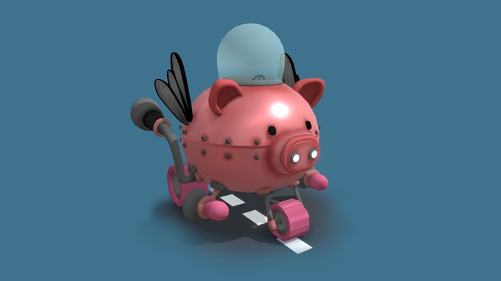 PiggyKart 3D Model