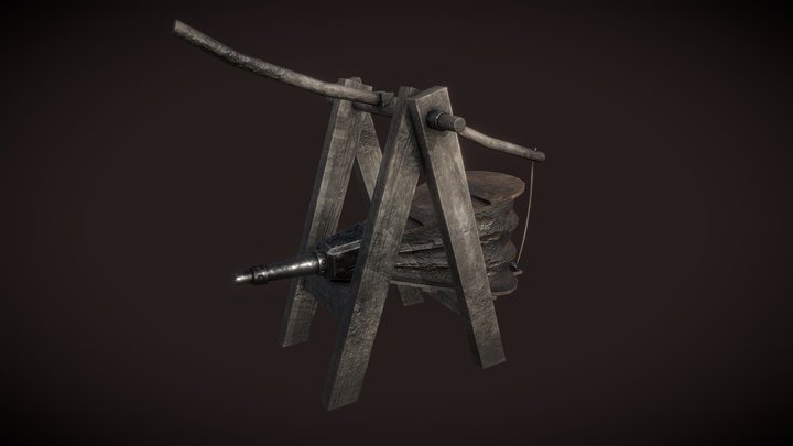Asset04 Medieval Bellows 3D Model