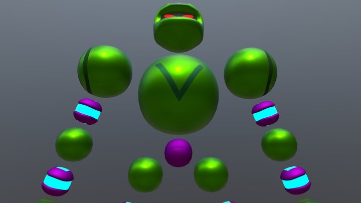 Vectorman fan made 3D model 3D Model