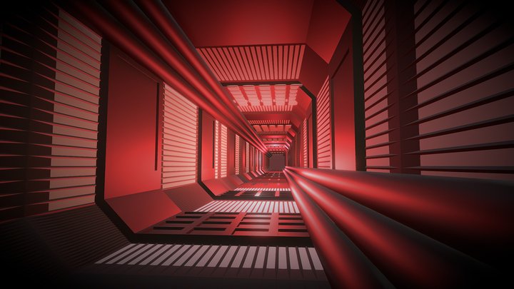 Sci-Fi Tunel 3D Model