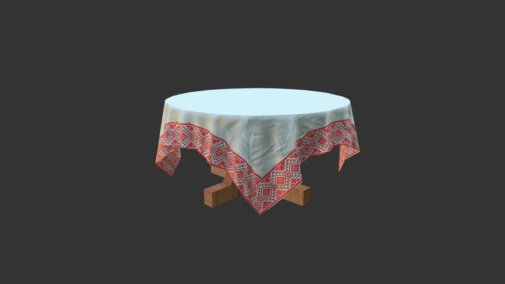Table Babushka style 3D Model