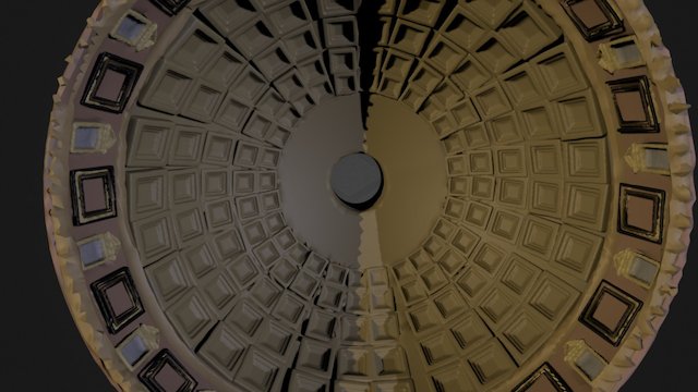 Pantheon Ceiling 3D Model