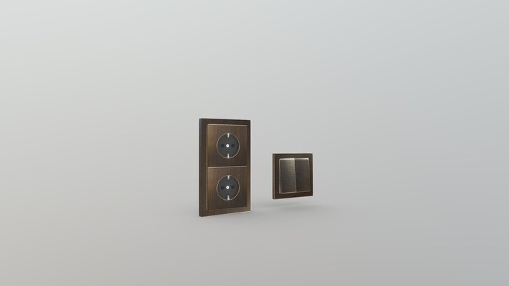 JUNG LS Design Antique Brass 3D Model