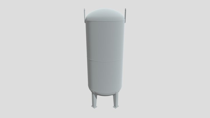 Vertical storage tank 3D Model