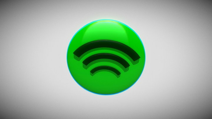 Spotify Logo 3D Model