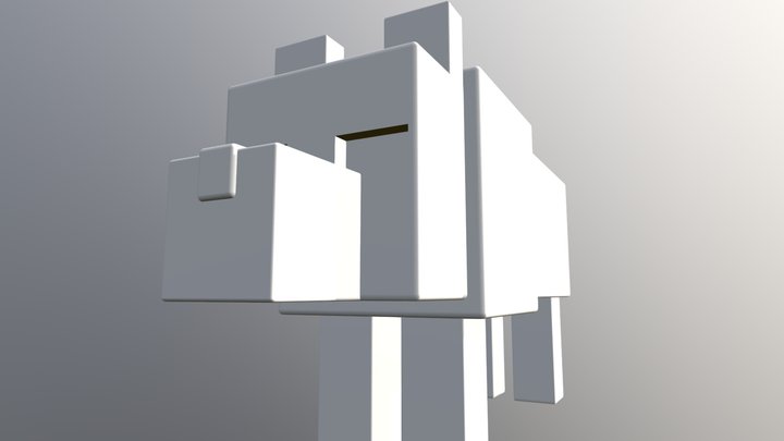 Mincraft Wolf 3D Model