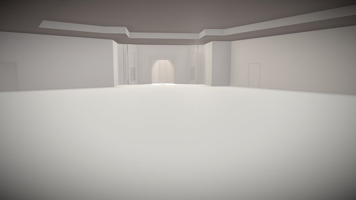An Nusrat Mehrab Extruded Mehrab Copncept 3D Model