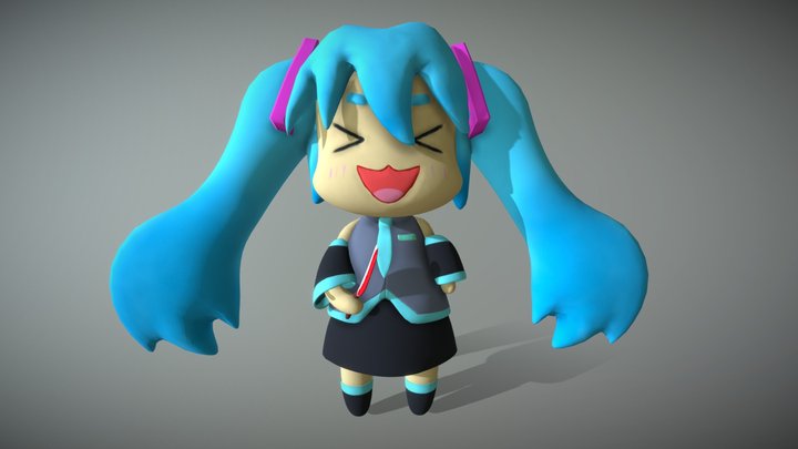 hatsune miku chibi 3D Model