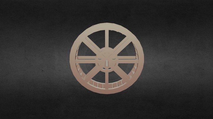 Water Wheel 3D Model
