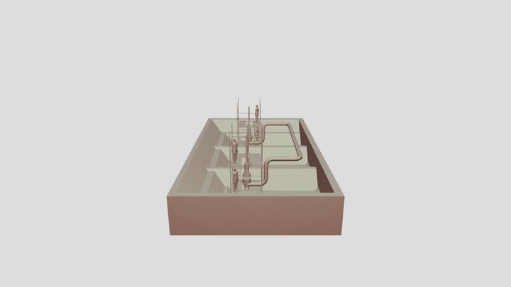 Layout Grensstation - incl stelling 3D Model