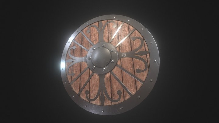 Viking Shield 3D Model