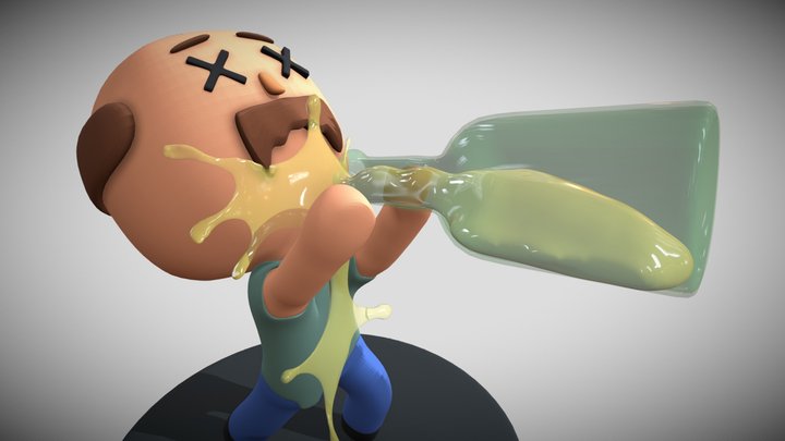 Beer Guy 3D Model