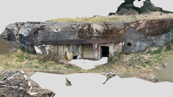 WW2 Atlantic Wall Bunker in Denmark #1 3D Model