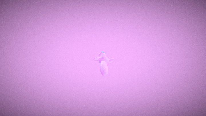 space boy floating in air with special effects 3D Model