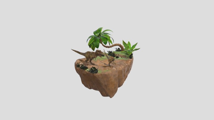 dinosaur island 3D Model