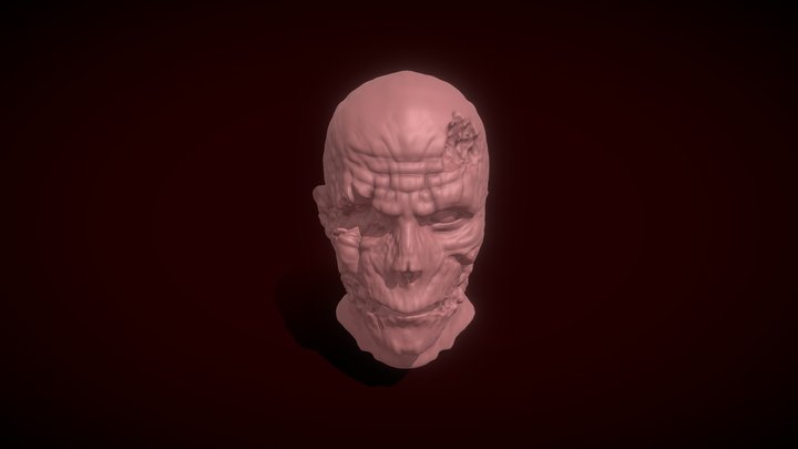 Charred Infected - Zombie Test Sculpt 3D Model