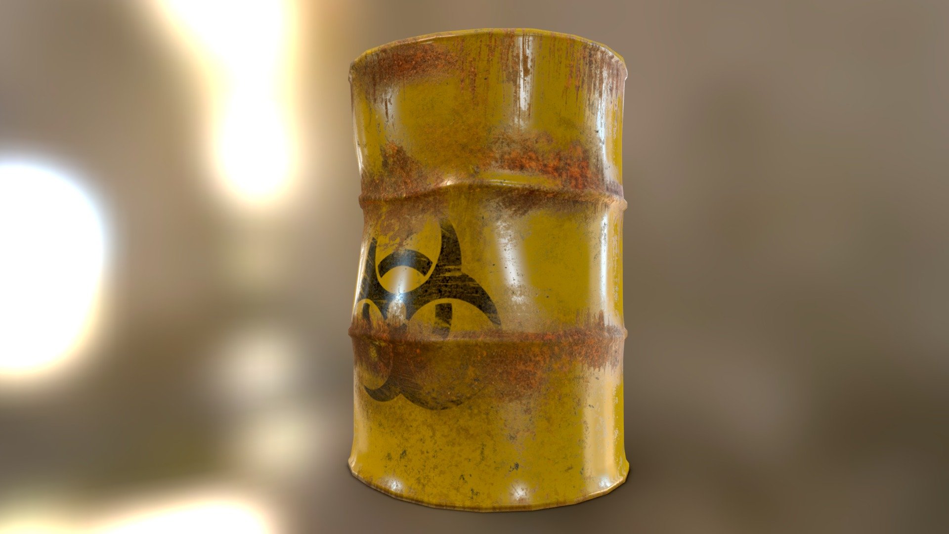 Toxic waste drum