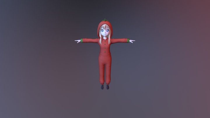 Tomato Girl 3D Model