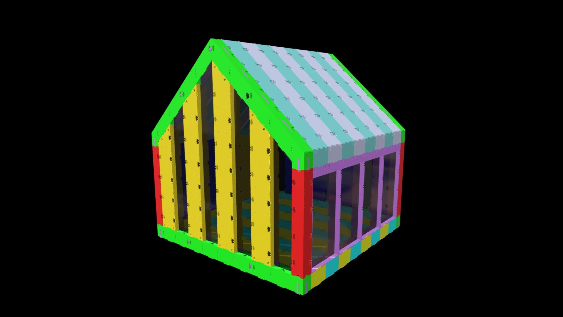 House 10 v2 (edited 4mm MDF laser model)