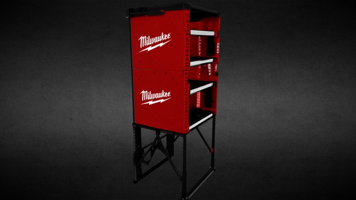 Milwaukee PACKOUT Rack Kit 48-21-8070 – Gratis 3D-model STL