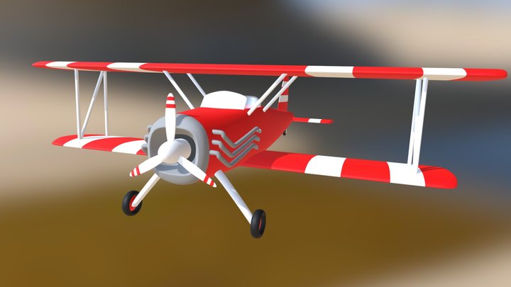 Avião (airplane) second version 3D Model